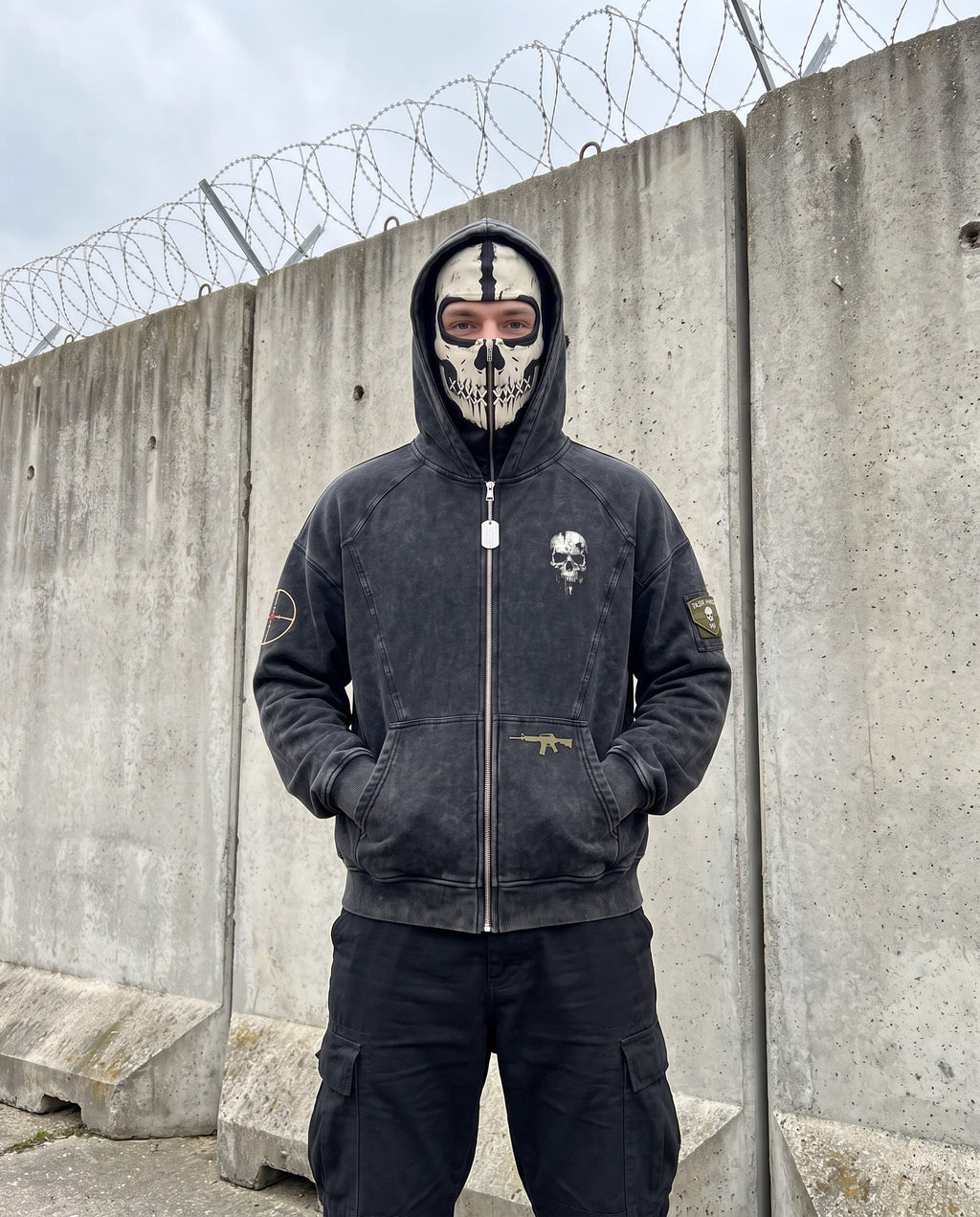 The Raven District Shadow Mask Hoodie