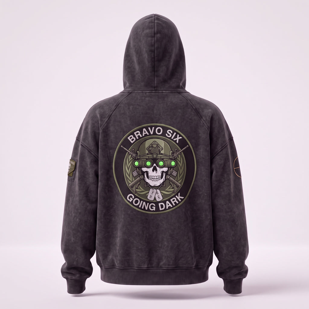 The Raven District Shadow Mask Hoodie