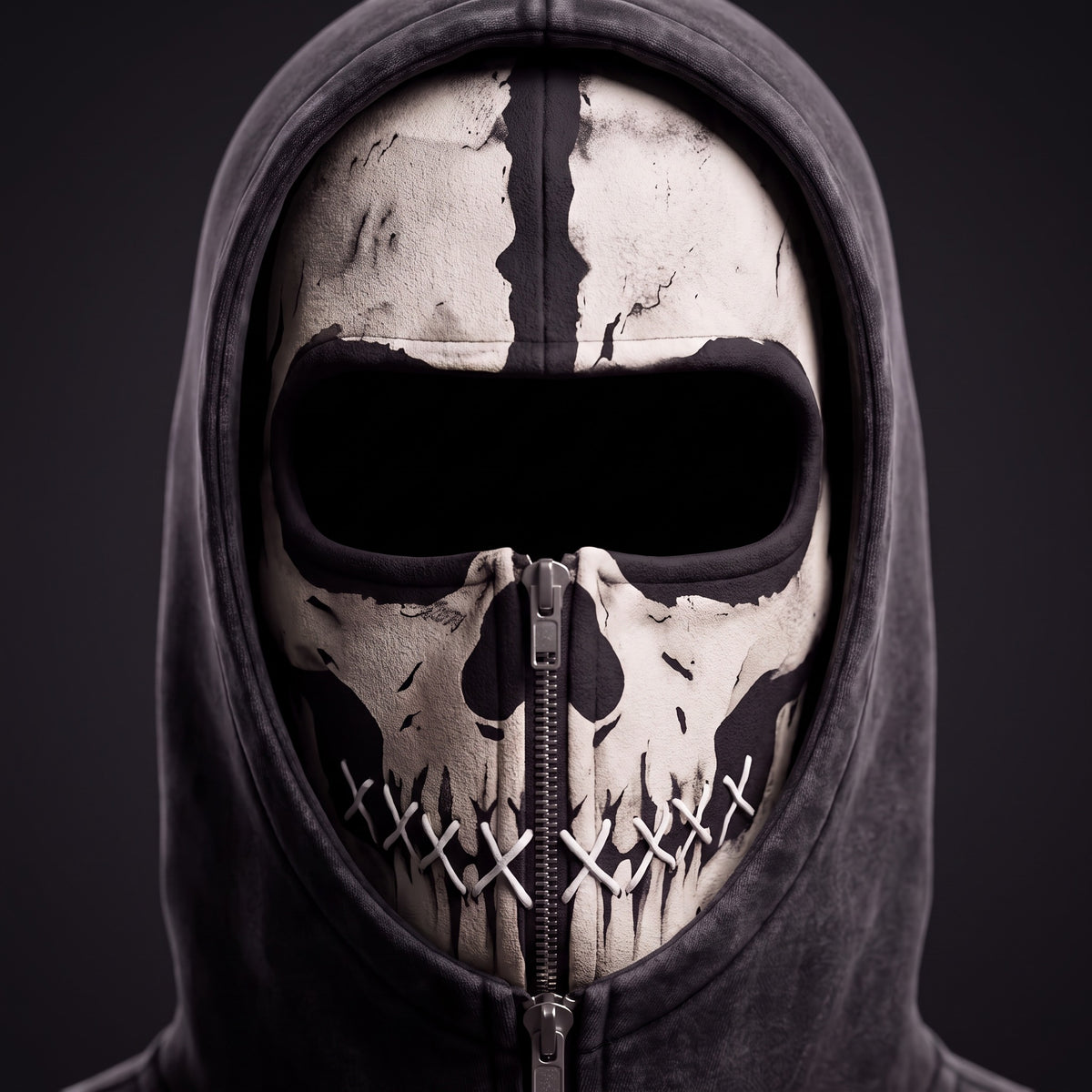 The Raven District Shadow Mask Hoodie